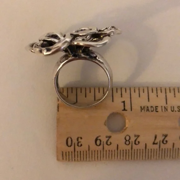 Silpada R2784 Sterling Silver Flower Power Ring 6 1960's Mod - Picture 6 of 6
